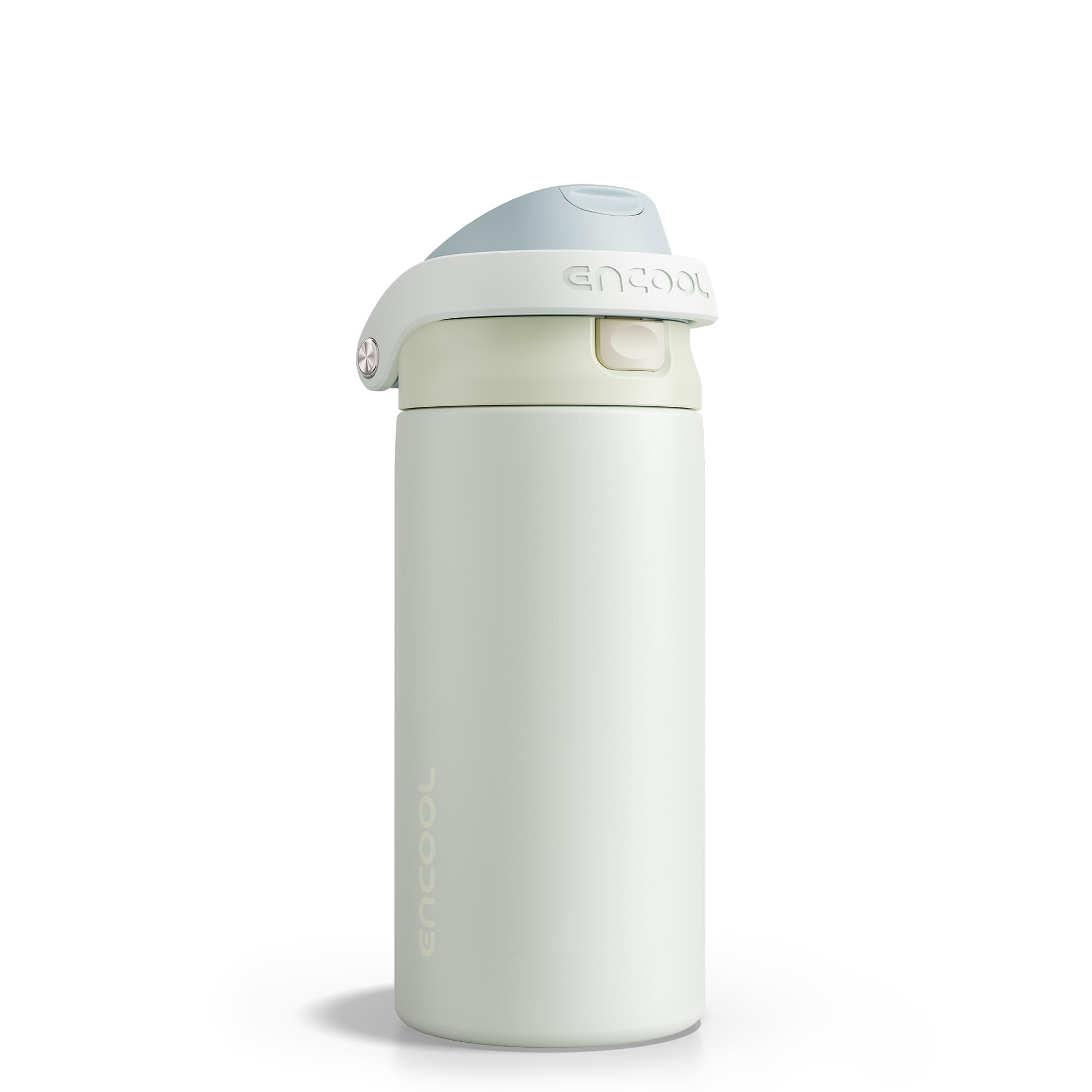 ENCOOL Leakproof Insulated Water Bottle with Straw Dual-Sip Water Bottle Bag-Safe Design for Work, Commute & Gym – Keeps Drinks Cold All Day, 24 oz, Powder Blue