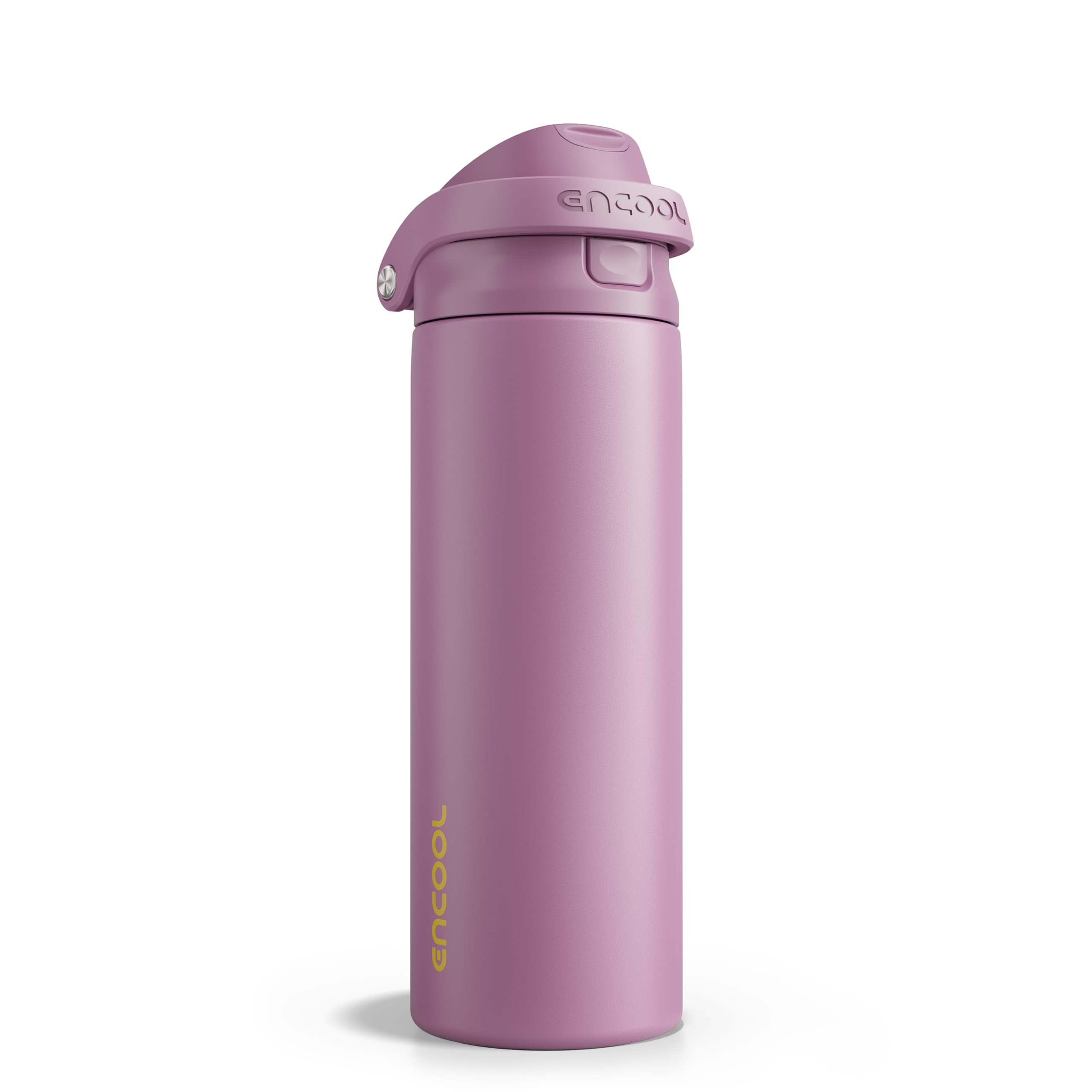 ENCOOL Leakproof Insulated Water Bottle with Straw Dual-Sip Water Bottle Bag-Safe Design for Work, Commute & Gym – Keeps Drinks Cold All Day, 24 oz, Powder Blue