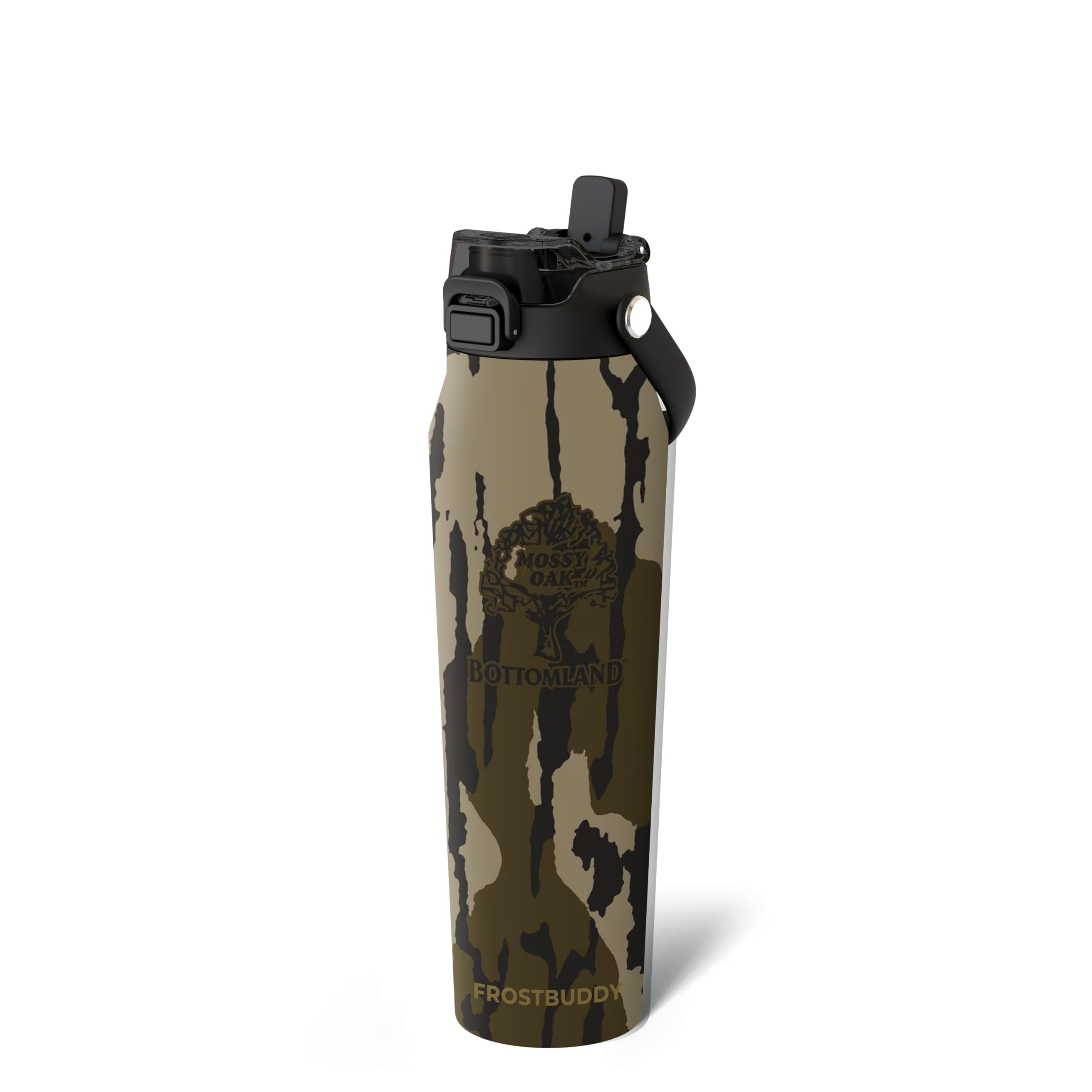 Frost Buddy 16oz Insulated Water Bottle with Straw & Chug Lid | Leak-Proof Stainless Steel | 24-Hours Cold | Sweat-Proof, Cup Holder Friendly | Ideal for Gym, Travel, Sports & Everyday Hydration