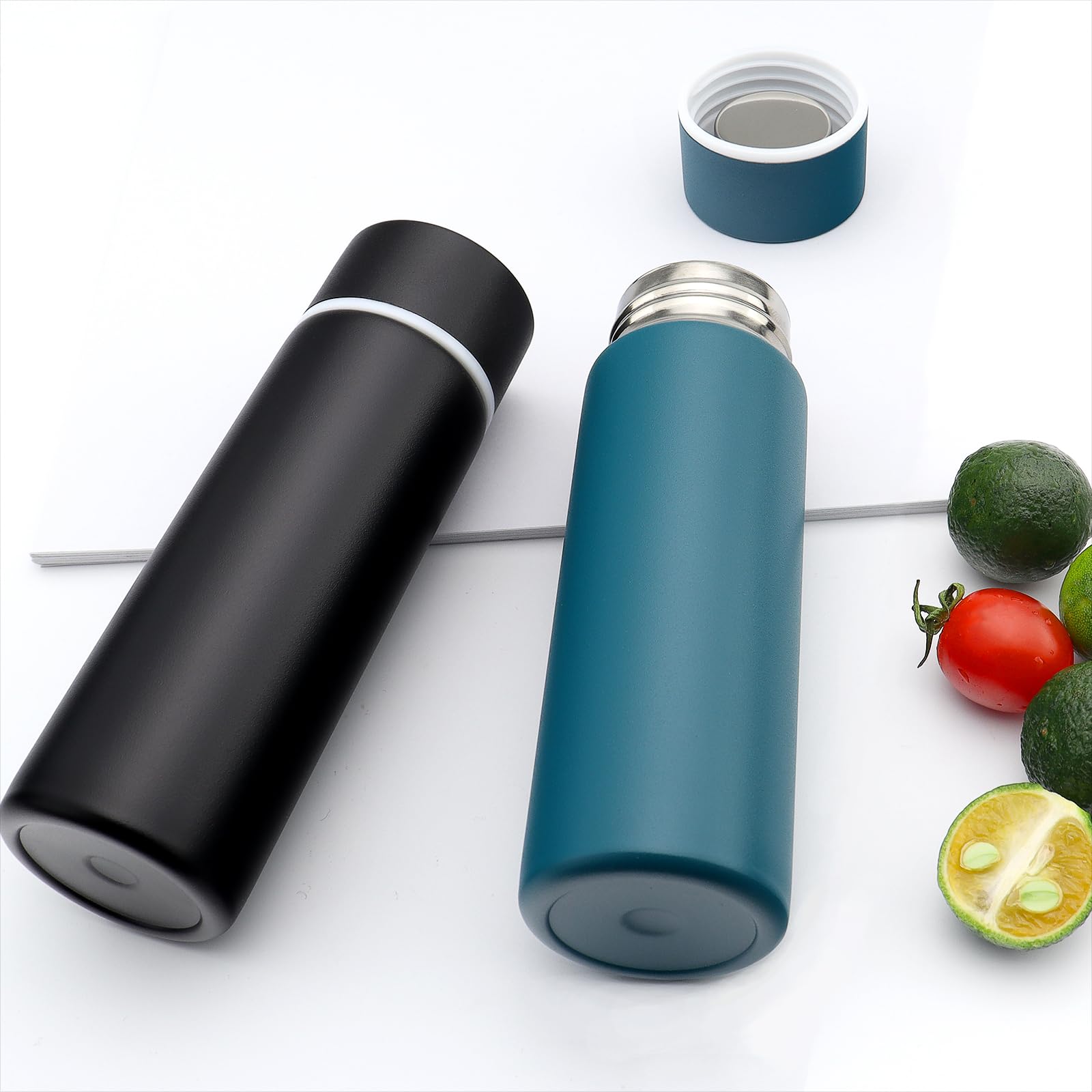 Cute Small Purse Water Bottle, 4.4 Fl. Oz, Mini Slim Flask for Kids Lunchbox, Portable Skinny Handbag Water Bottle, Vacuum Insulated Reusable Leak Proof Stainless Steel Cup