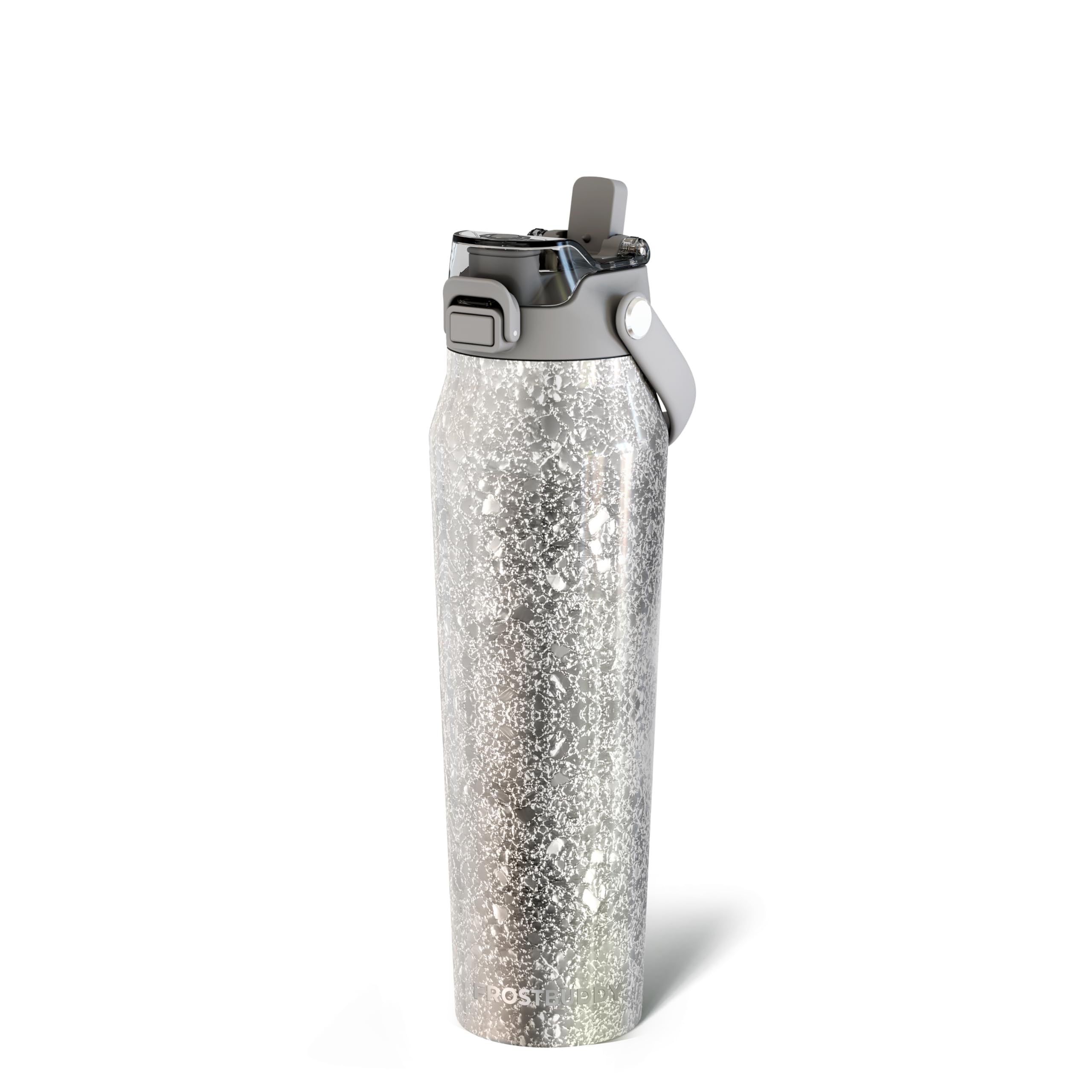 Frost Buddy 16oz Insulated Water Bottle with Straw & Chug Lid | Leak-Proof Stainless Steel | 24-Hours Cold | Sweat-Proof, Cup Holder Friendly | Ideal for Gym, Travel, Sports & Everyday Hydration